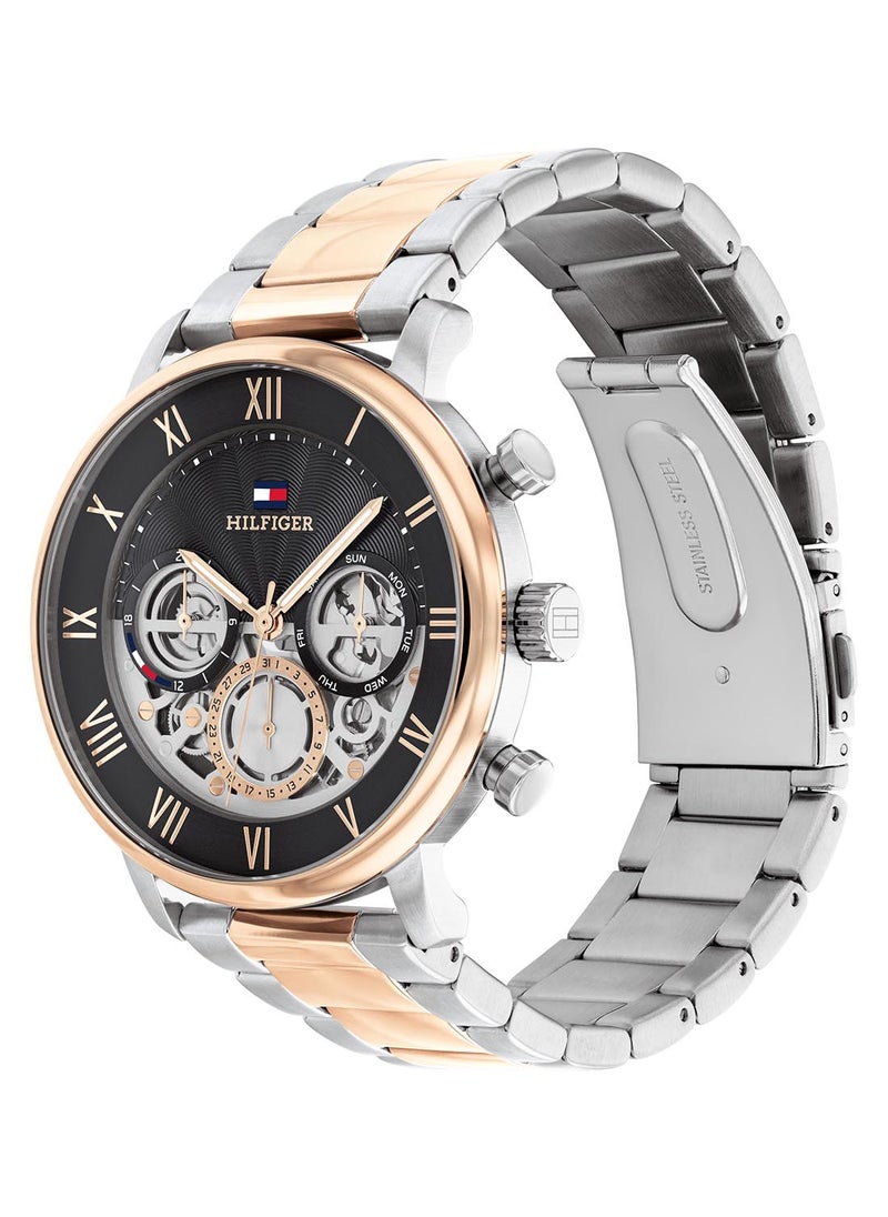 TOMMY HILFIGER - Men's Analog Round Shape Stainless Steel Wrist Watch 1710570 - 44 Mm - Image 1