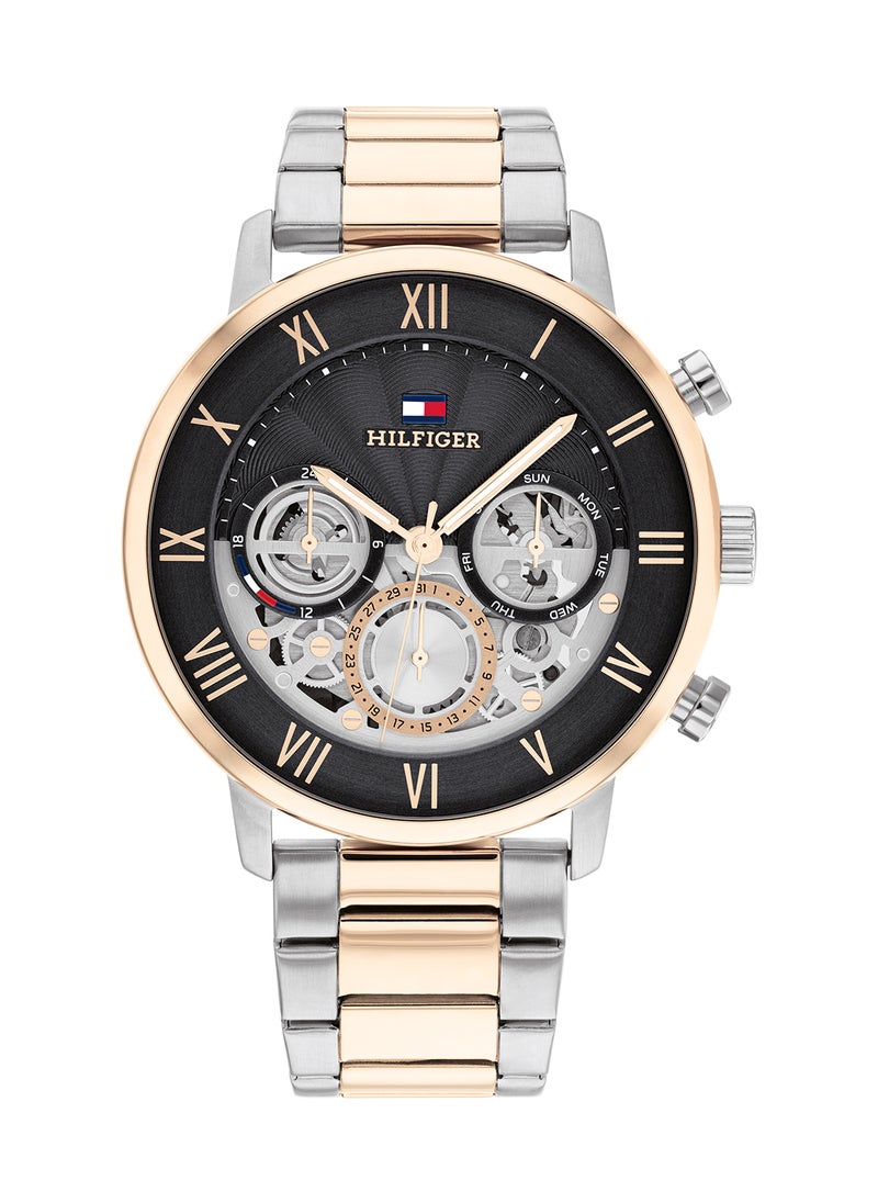 TOMMY HILFIGER - Men's Analog Round Shape Stainless Steel Wrist Watch 1710570 - 44 Mm - Image 1