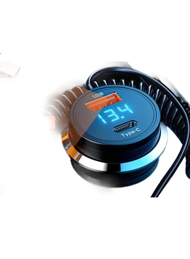 Witgoer Car Charger 256W Super Fast Charge Car Cigarette Lighter Converter Head One Drag Three With Cable For Apple Huawei - Image 2