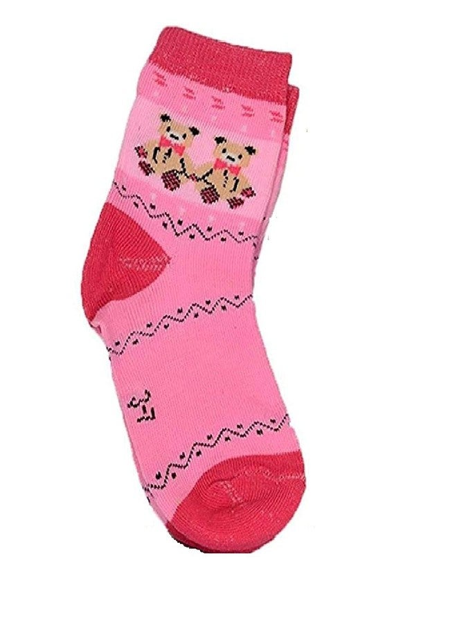 V3E Prime Unisex Cotton Printed Anti-Skid Socks (Multicolour, 5-6Years) -Set of 6 - Image 3