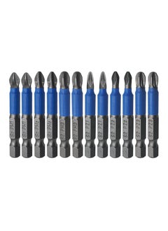 SYOSI Cross Screwdriver, 12Pcs Anti Slip Cross Slot Screwdriver Bit, 1/4 Inch Hex Shank 2 Inch/50 mm Length S2 Steel with Magnetic for Power Screwdriver Drill Impact Driver Tool  - Image 1