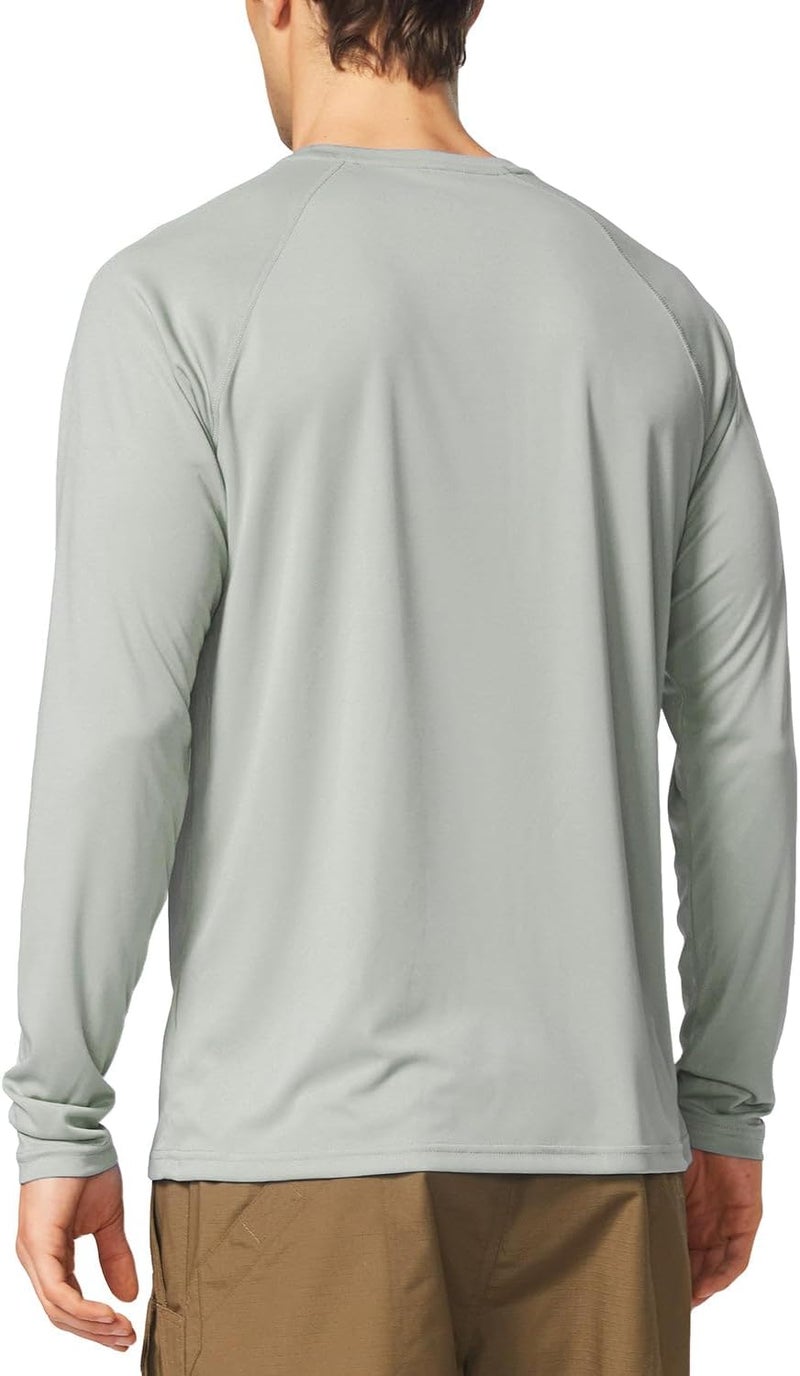 Baleaf Men's Sun Protection Shirts UV SPF UPF 50+ Long Sleeve Rash Guard Fishing Running Quick Dry Lightweight - Image 2