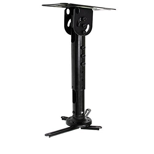 Kanto P301 Universal Projector Mount for Sloped Ceilings | 15" - 18" Extension | Black - Image 1