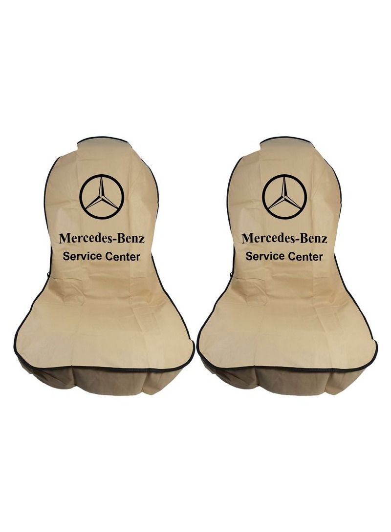 BENZ Universal Car Seat Dust Dirt Protection Cover, Extra Protection For Your Seat 2 pcs Set, Car Seat Cover - Image 2