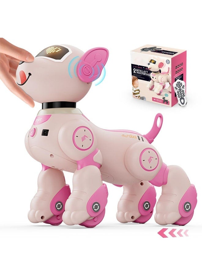 L&E Robot Dog Toy for Kids, Voice & 2.4GHz Remote Control Robot Pet with Interactive Touch Sensors, Over 20+ Responses, Program Mode, Robotic Puppy Toy for Kids Boys & Girls - Image 1