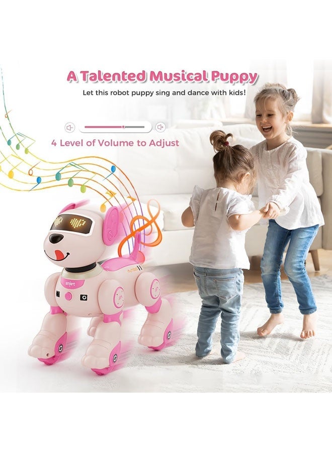 L&E Robot Dog Toy for Kids, Voice & 2.4GHz Remote Control Robot Pet with Interactive Touch Sensors, Over 20+ Responses, Program Mode, Robotic Puppy Toy for Kids Boys & Girls - Image 3