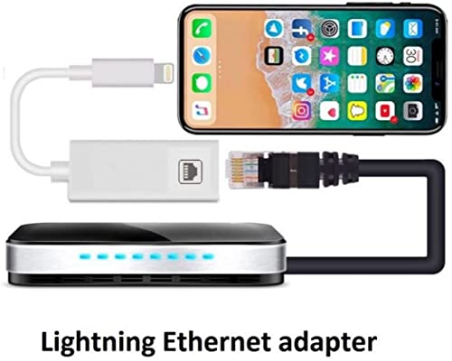 DesofIcon [Apple MFi Certified] Lightning to Ethernet Adapter,RJ45 Ethernet LAN Network Adapter Cable with 8 Pin Connector Compatible with iPhone 13/12/11/XS/XR/X/8/7/iPad/iPod, Plug and Play, Supports 100Mbps - Image 4