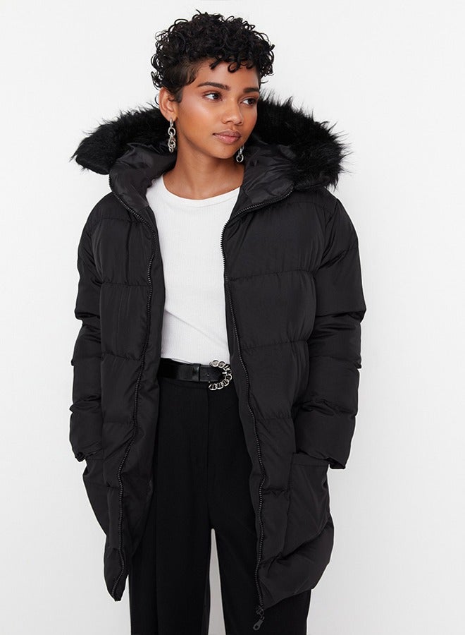 trendyol Winter Jacket - Black - Midi  - Image 1