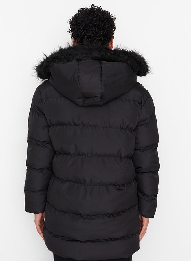 trendyol Winter Jacket - Black - Midi  - Image 5