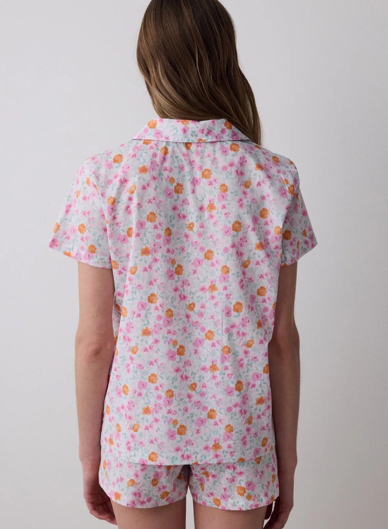 Penti Travel Floral Shirt Short Pajama Set  - Image 4