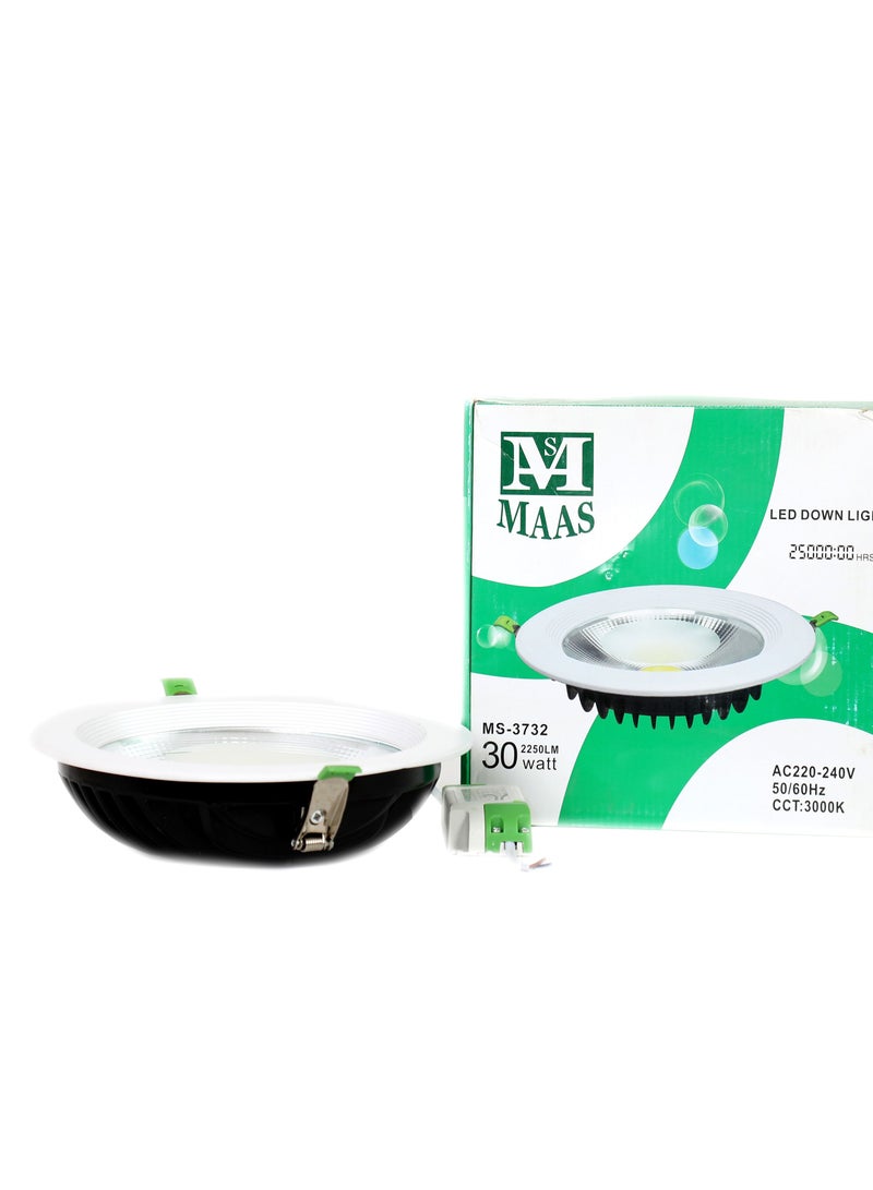 ماس مصباح إضاءة داخلية بقوة 30 واط  لون أبيض - Image 2