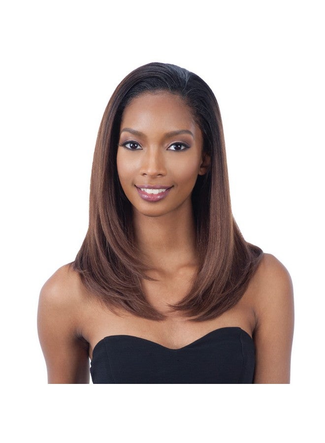 FreeTress Equal Heavenly Girl (1B Off Black) Freetress Equal Synthetic Drawstring Full Cap Half Wig - Image 2