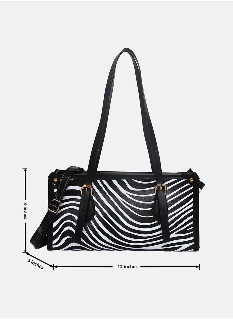 Haute Sauce Zebra Black & White Handbag