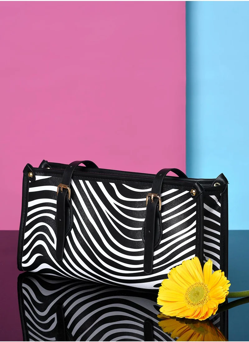 Haute Sauce Zebra Black & White Handbag