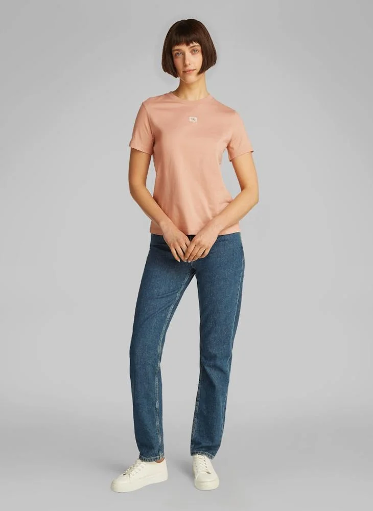 Calvin Klein Jeans Logo Detail Knitted T-Shirt