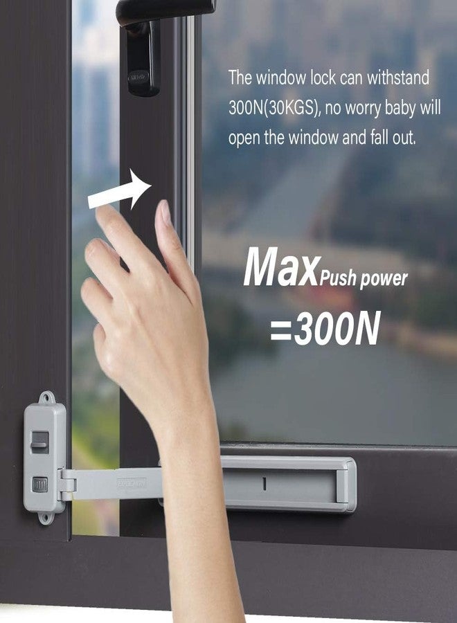 KPS Window Safety Restrictor Lock for Child Safety | Security Guard for Doors & Windows | Childproof Anti-Fall Lock for Home Security | Easy Install 3M Lock (Pack of 1,Multicolor) - Image 5