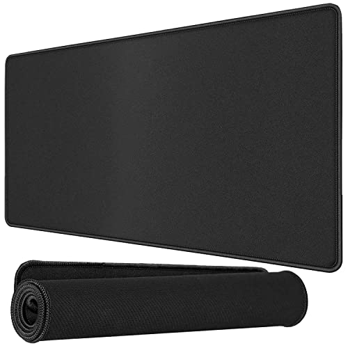 COOLCOLD Extended Gaming Mouse Pad (600x300x2mm) | Large Desk Mat for Gaming Laptop, Keyboard, Mouse & PC | Non-Slip Rubber Base, Smooth Surface, Waterproof Desk Pad for Office & Home (Black) - Image 1