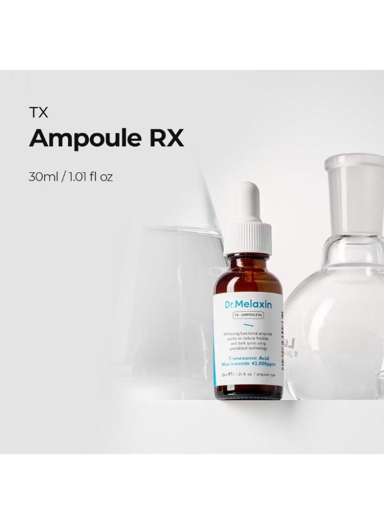 Dr. Melaxin TX Ampoule Rx 30ml – Korean Brightening & Skin Tone Correcting Ampoule for Radiant, Even & Healthy Looking Skin - Image 2