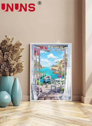 Paint by Number For Adults,Beginner Canvas Landscape Beach,Painting by Numbers Kits With Brushes And Acrylic Paint,40x50cm - view 4
