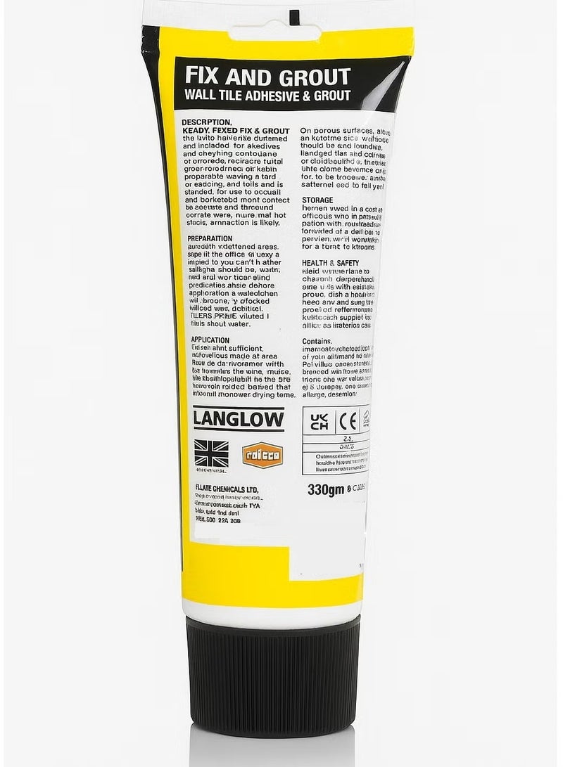 بالاس أنبوب حشو الجص الأبيض، لاصق مانع تسرب الجص المقاوم للماء، يعمل على استعادة وتجديد فواصل البلاط والخطوط والفجوات 330 جرام - Image 2