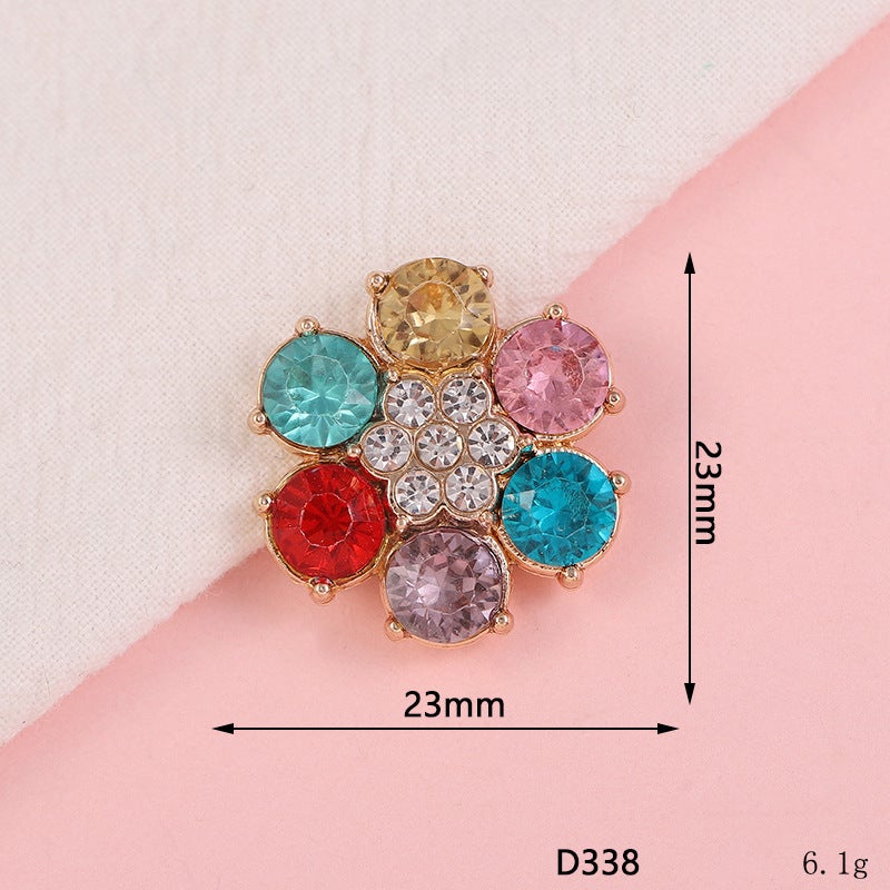 Creative Flower Diamond Pendant Phone Case DIY D338 six big drill (color) 