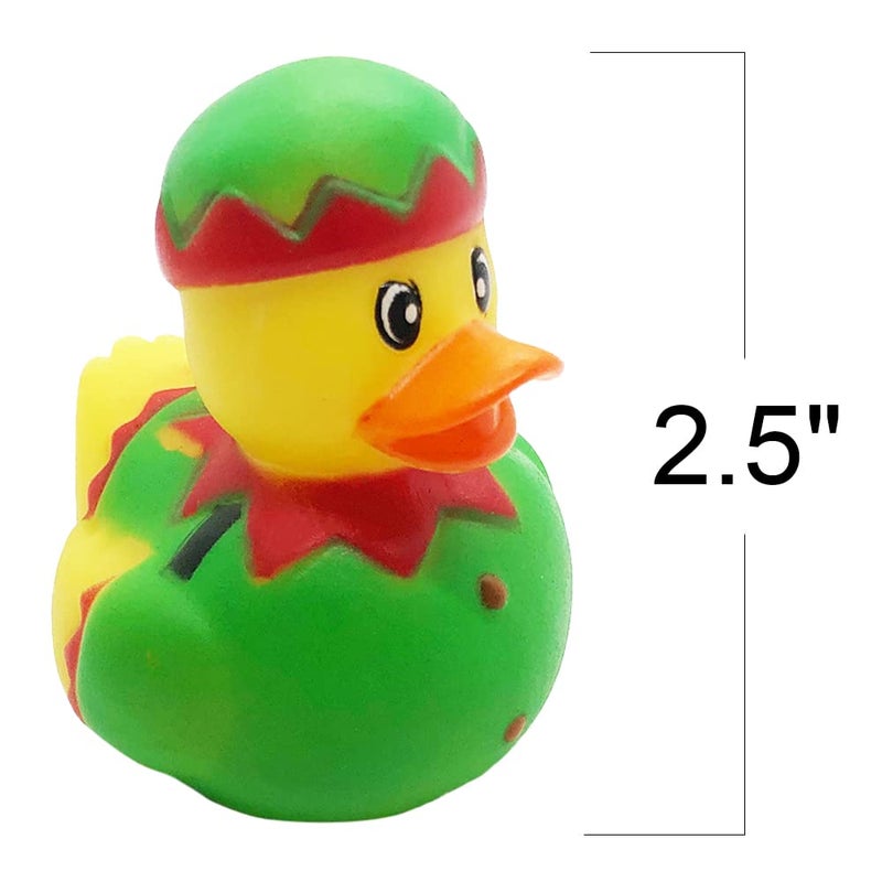 ArtCreativity Christmas Rubber Duckies for Kids, Pack of 12, Holiday-Themed Rubber Ducks for Bath or Pool, Fun Christmas Duckies Party Favors, Bulk Xmas Ducks for Cruise Ship & Events - Image 3