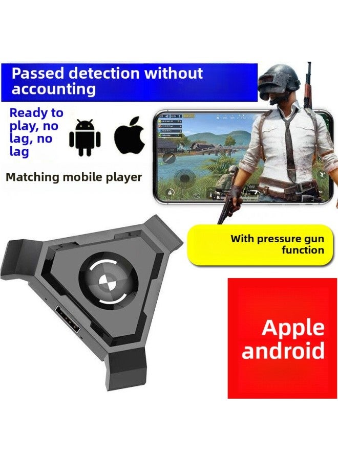 Chicken Eating Artifact One-handed Keyboard And Mouse Converter Throne Set Peace Elite Hand Tour Android With Pressure Gun PUBG-Product Color:Throne Converter 【Android Apple】】