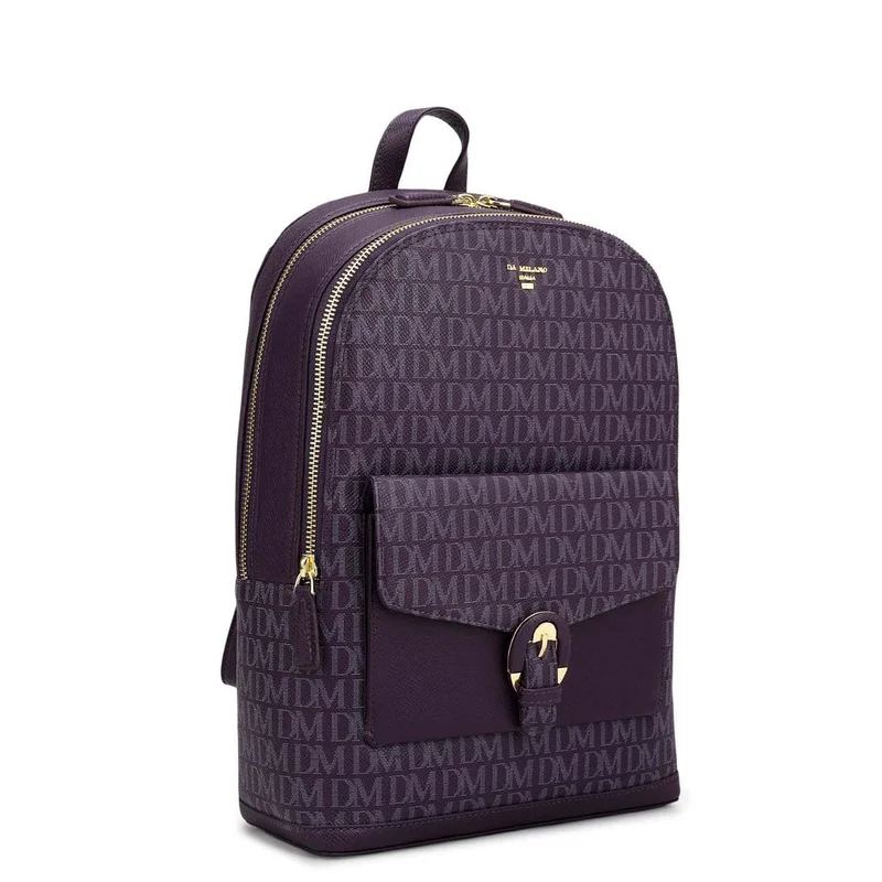 Da Milano Grapevine Monogram Franzy Leather Backpack - Grapevine  | Best Price UAE