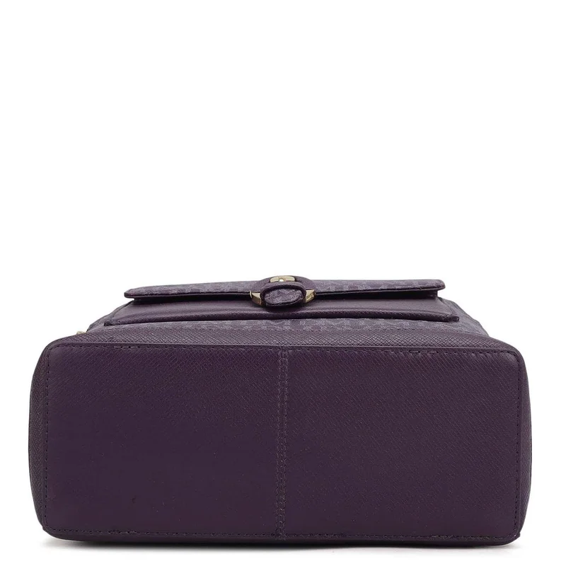 Da Milano Grapevine Monogram Franzy Leather Backpack - Grapevine  | Best Price UAE