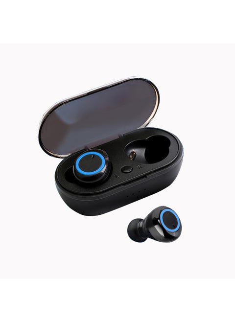 Y10 Y50 W10 Bluetooth Headset W12 Wireless Bluetooth Headset 5.0 Wireless Bluetooth Headset Myer True Stereo-Color:Black Blue