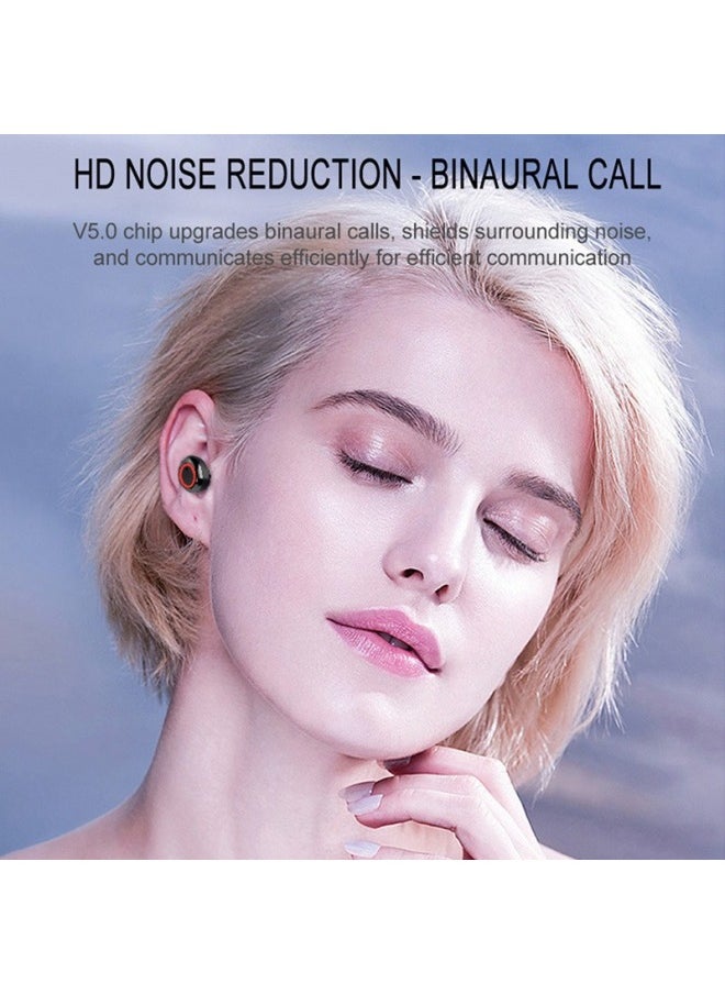 Generic - Y10 Y50 W10 Bluetooth Headset W12 Wireless Bluetooth Headset 5.0 Wireless Bluetooth Headset Myer True Stereo-Color:Black Blue - Image 1