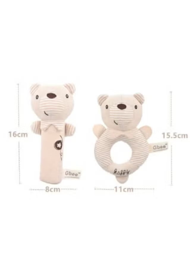 Gbee Top-Quality Material Organic Cotton Rattles Toy Set For Kids Hand Bell Infant Educational Mobiles Toys - Image 2