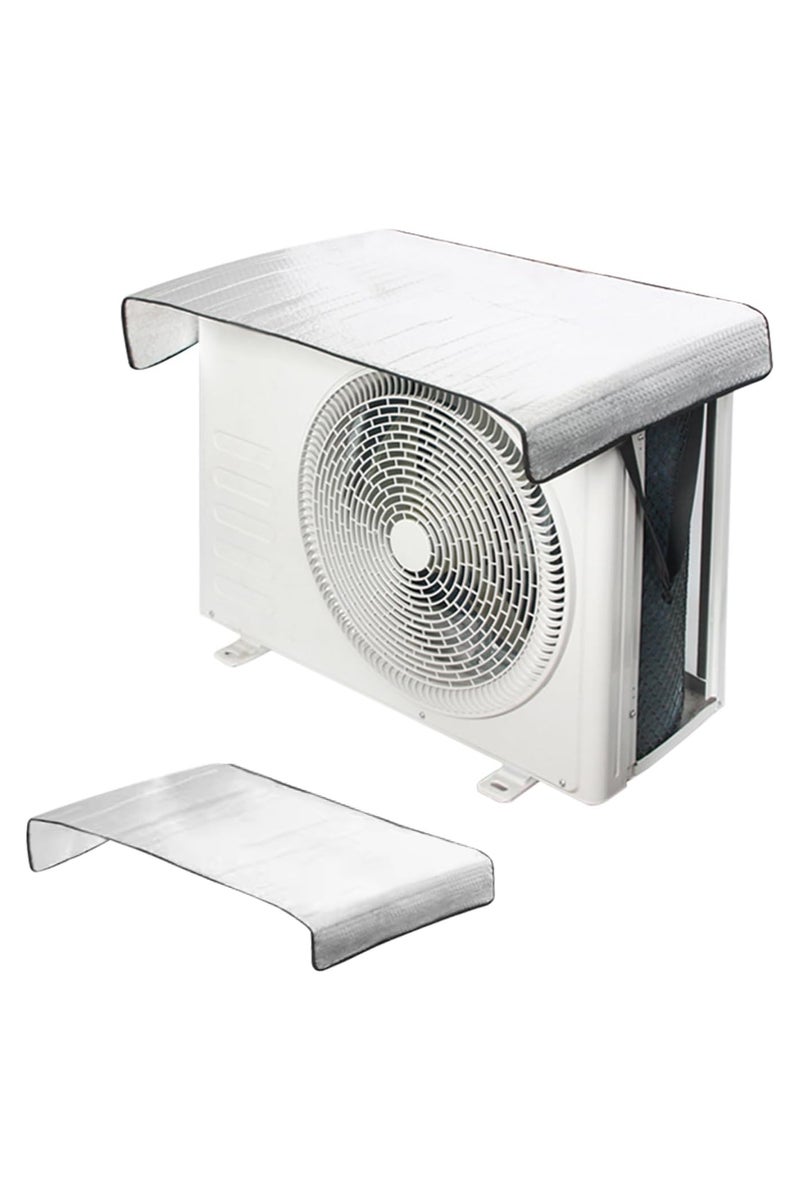 Plan A Air Conditioner Heat Reflector Cover Outdoor Unit – Waterproof Weatherproof Heat Sun Visor for Compressor Protection – Sun Shade Cover Reduce Electricity Consumption and Improve AC Performance - Image 2