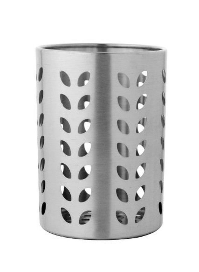 SHRIYA Stainless Steel Cutlery Holder Kitchen Stainless Steel Cooking Utensil Holder Multi-Function Storage Tool Chopstick Holder Round shape spoon Stand - Image 1