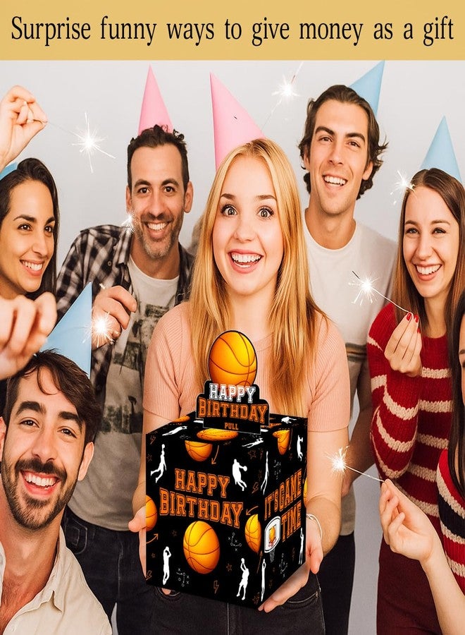 صناديق هدايا نقود عيد ميلاد كرة السلة من تشيل هوي، صندوق سحب نقود عيد ميلاد كرة السلة للأولاد والبنات - Image 2