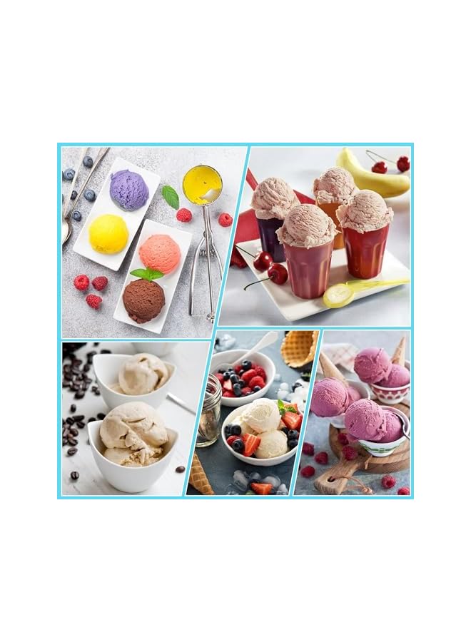 Green Tiger Ice Cream Maker Pints and Lids for Ninja Creami - Compatible with NC300, NC301 & NC299AMZ Series (4 Pack - Blue, Pink, Green, Yellow) - Image 4