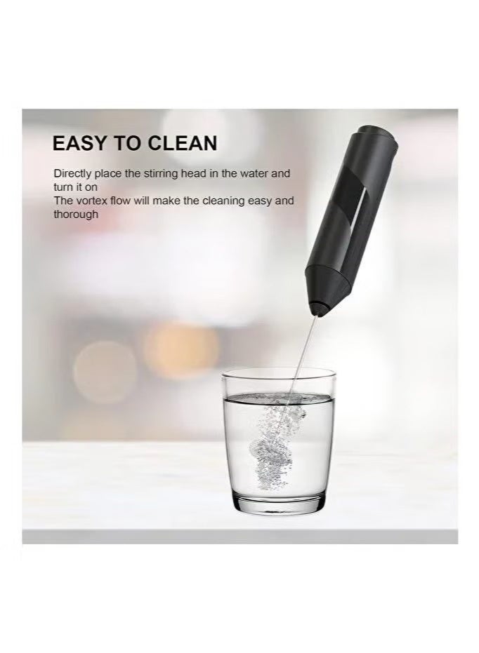 MAKS & CO. Handheld Milk Frother – Battery-Powered Portable Drink Mixer for Coffee, Latte & Cappuccino - Image 4