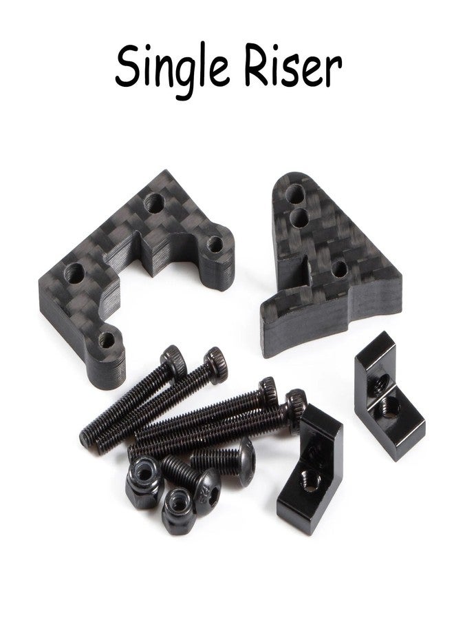ZMHOBBY Carbon Fiber Rear Upper Link Riser UTB10 Anti Squat Mount for Axial Capra Portal Axle 1/10 RC Crawler LCG Chassis Comp Builds (Single Riser) - Image 2