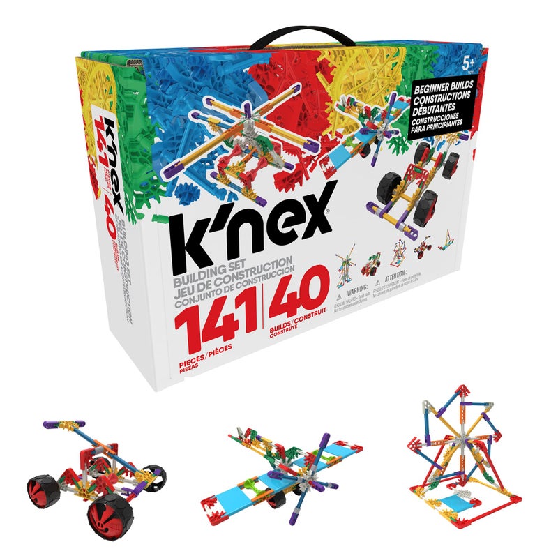 K'NEX - 40 Model Building Set‚ 141 Pieces, STEM Toy, Engineering Play, Creative Construction‚ Ages 5+ - Image 1
