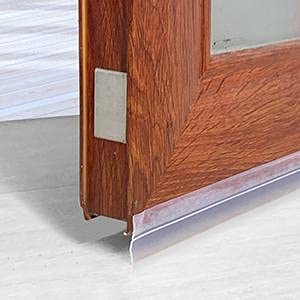 Grofilo Grofilo Silicone Seale Strip StrippingUnder Door Draft Blocker Seal Doors Windows Self Adhesive Sealing Sticker for Gaps in House Insectsproof Soundproof 2 Meter 45 MM  - Image 1