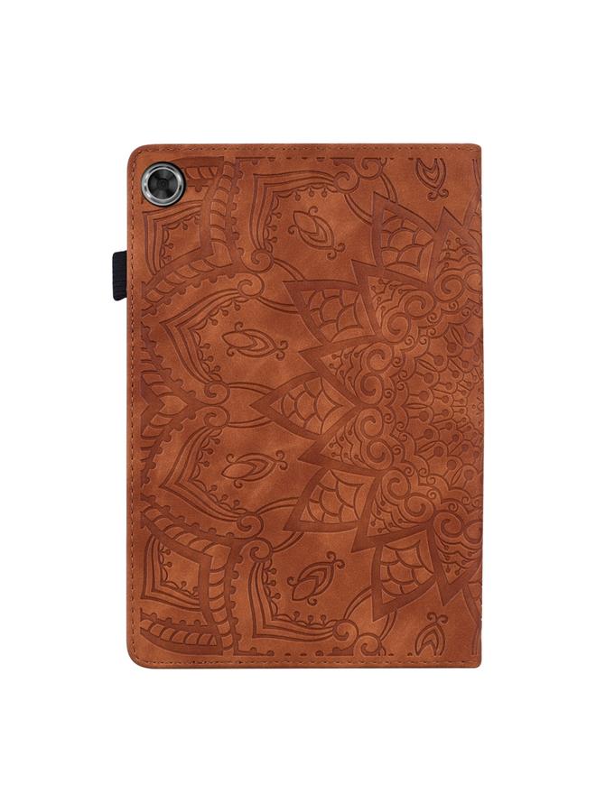 اس-توب جراب لجهاز لينوفو تاب M8 TB-8505F 8505X 8.0، تصميم جلد العجل المزدوج القابل للطي، جراب من الجلد المنقوش مع حامل وفتحات للبطاقات وفتحة للقلم وشريط مطاطي - Image 3