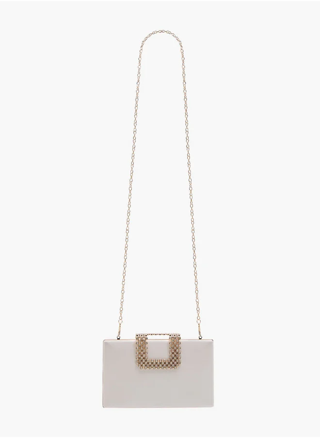 Flora Bella By Shoexpress Women's Embellished Clutch with Chain Strap