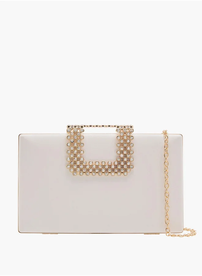 Flora Bella By Shoexpress Women's Embellished Clutch with Chain Strap
