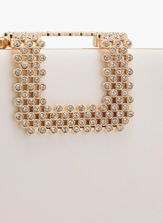 Flora Bella By Shoexpress Women's Embellished Clutch with Chain Strap