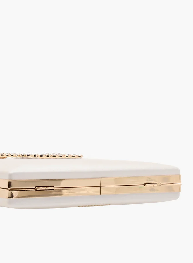 Flora Bella By Shoexpress Women's Embellished Clutch with Chain Strap