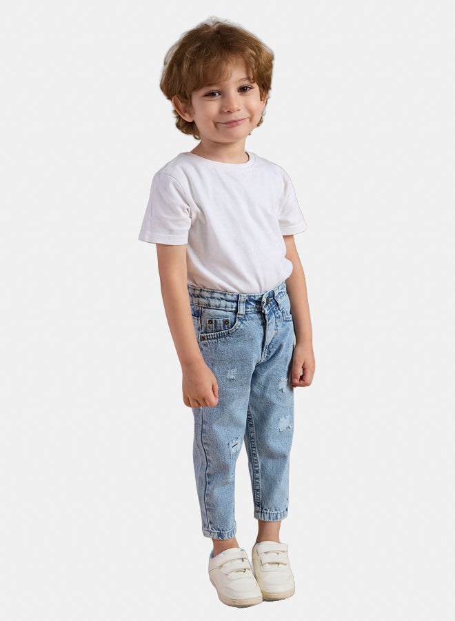 AMB Kidswear Baby Boys Boyfriend Jeans - Image 1