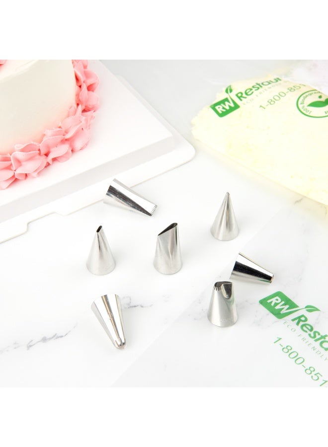 Restaurantware Pastry Tek Petal Tip, 1 Reusable Decorating Cake Tip - #104, Dent-Resistant, Stainless Steel Rose Frosting Tip, Dishwasher-Safe, Decorate Cupcakes, Cakes, or Cookies - Image 5