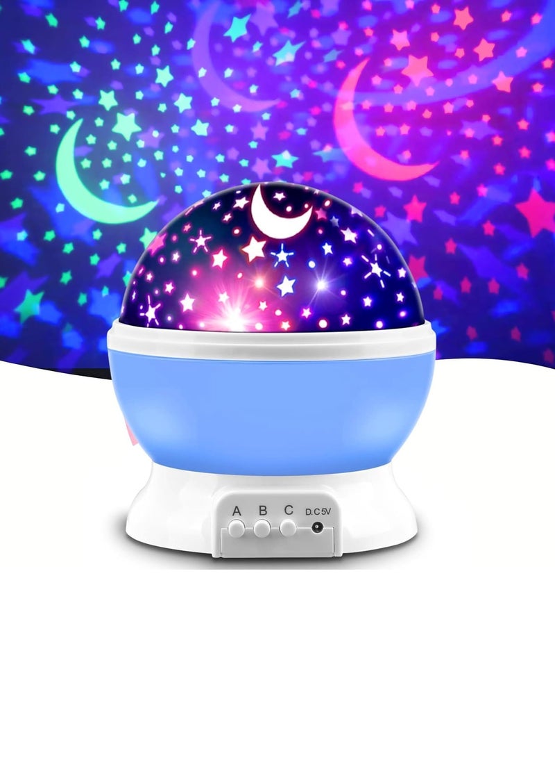 ARGT مصباح ضوء النجوم المتحرك – 17 وضعية لونية، ضوء مجرة دوار للأطفال، يعمل بالبطارية وUSB، هدية عيد ميلاد ممتعة للأولاد والبنات من 1-14 سنة، مساعد للنوم، ديكور حضانة - Image 1