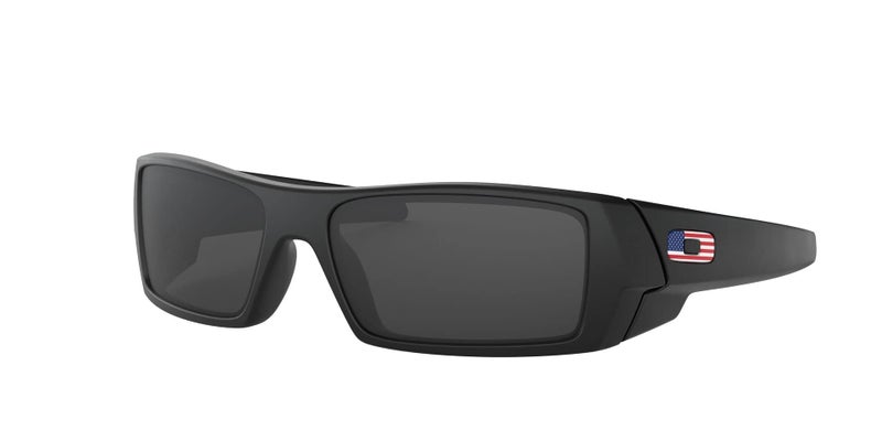 Oakley Gascan OO9014 Sunglasses For Men Matte Black/Gray - USA Icon (11-192) Bundle Leash +VISIOVA Accessories - Image 1