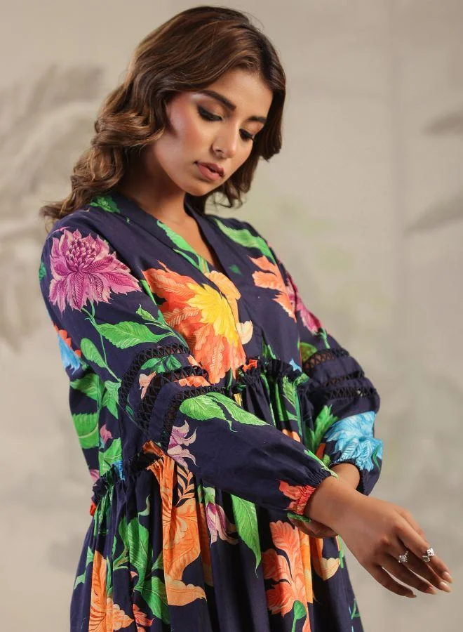 #Be Floral A-Line Dress